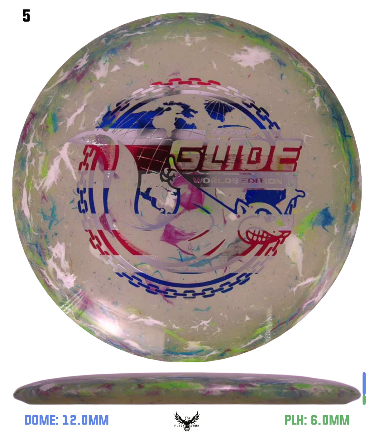 Discraft Jawbreaker Z FLX Glide - "Around the World" 2026 Worlds Edition