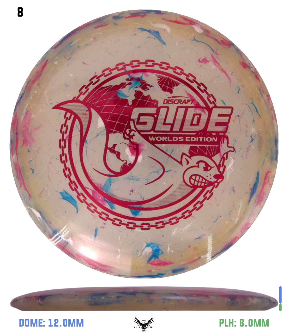 Discraft Jawbreaker Z FLX Glide - "Around the World" 2026 Worlds Edition