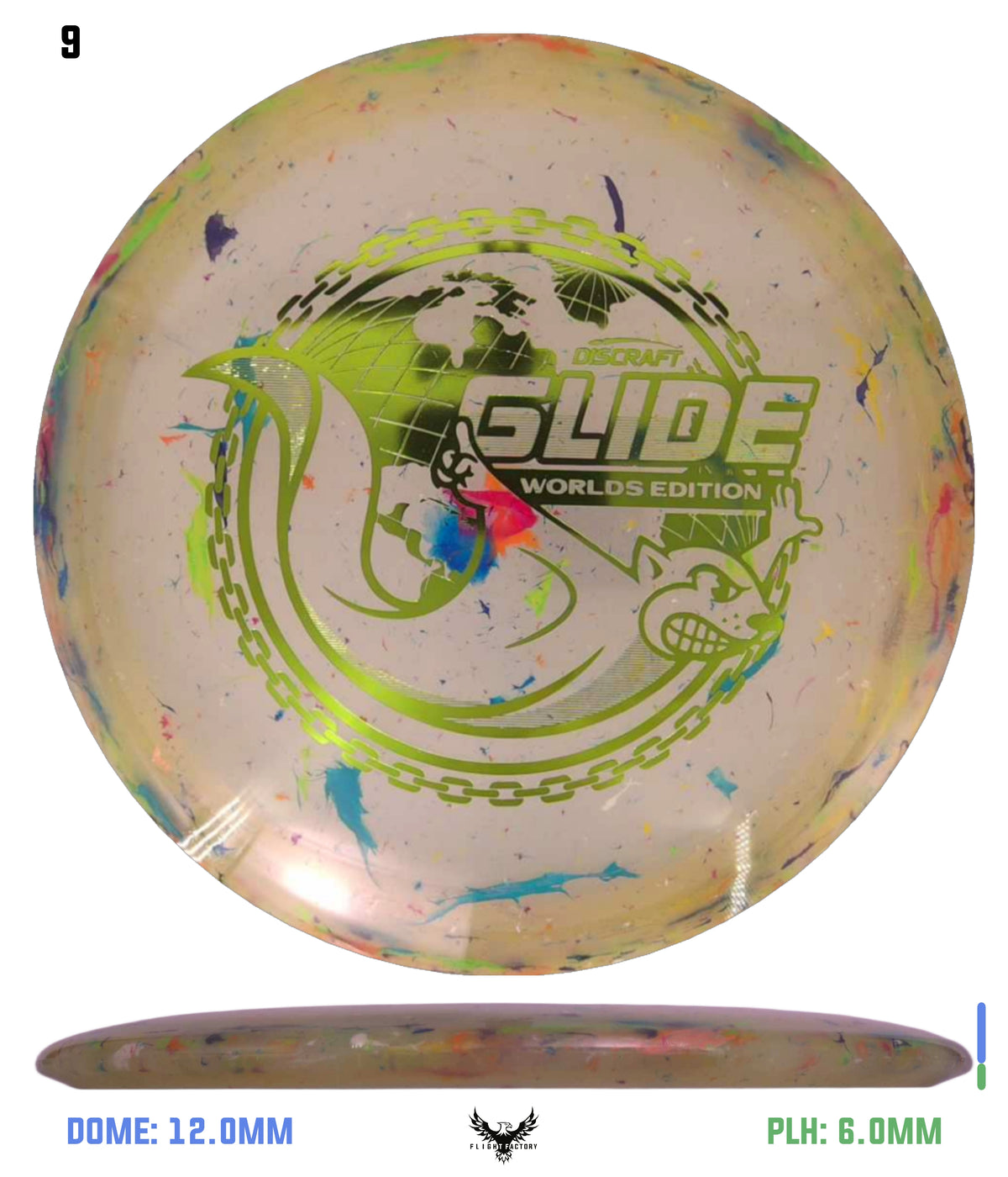 Discraft Jawbreaker Z FLX Glide - "Around the World" 2026 Worlds Edition