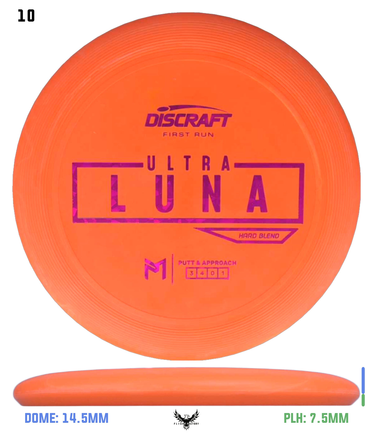 Discraft Paul McBeth First Run UltraLuna - Hard Putter Blend