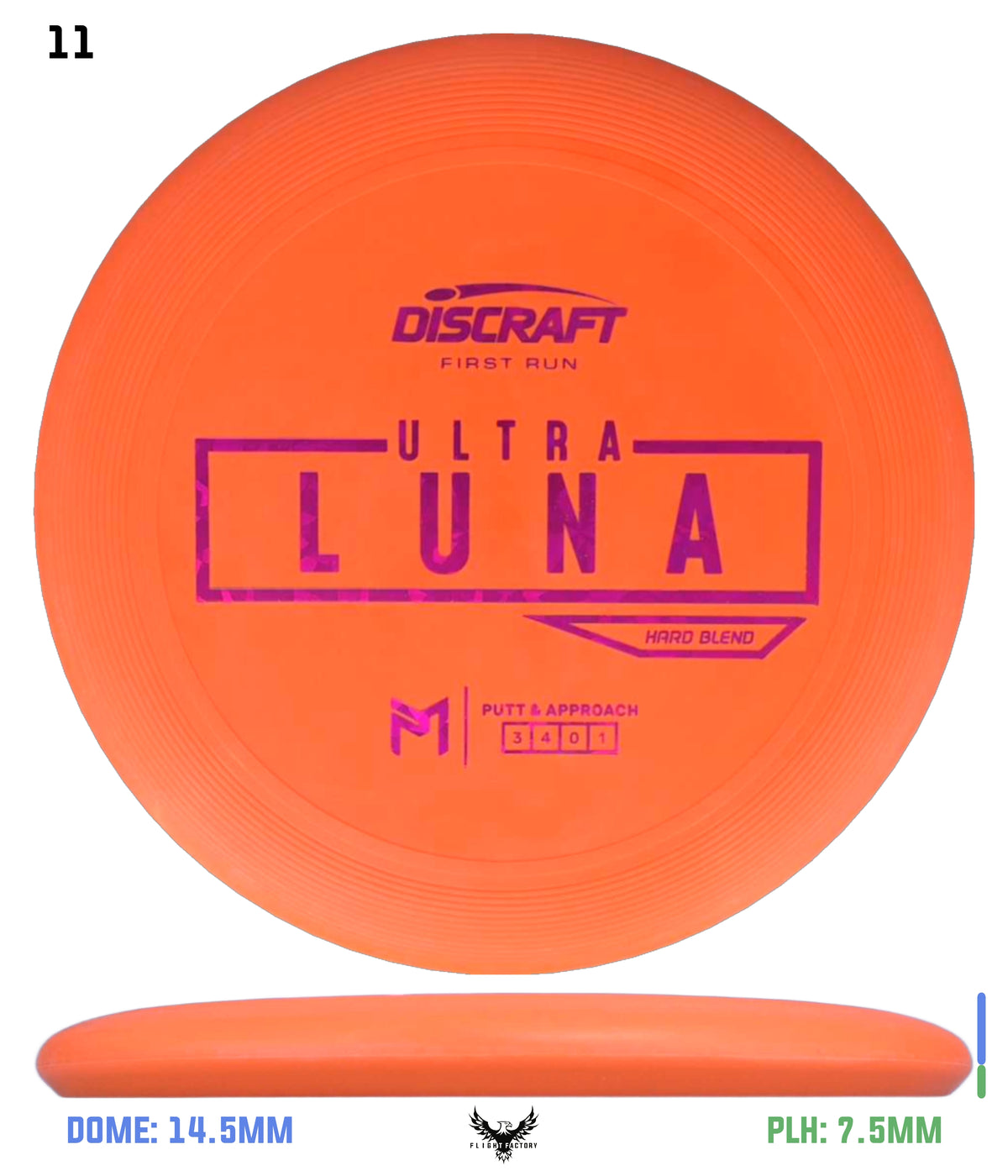 Discraft Paul McBeth First Run UltraLuna - Hard Putter Blend