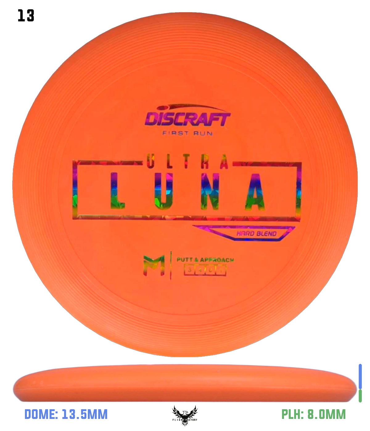 Discraft Paul McBeth First Run UltraLuna - Hard Putter Blend
