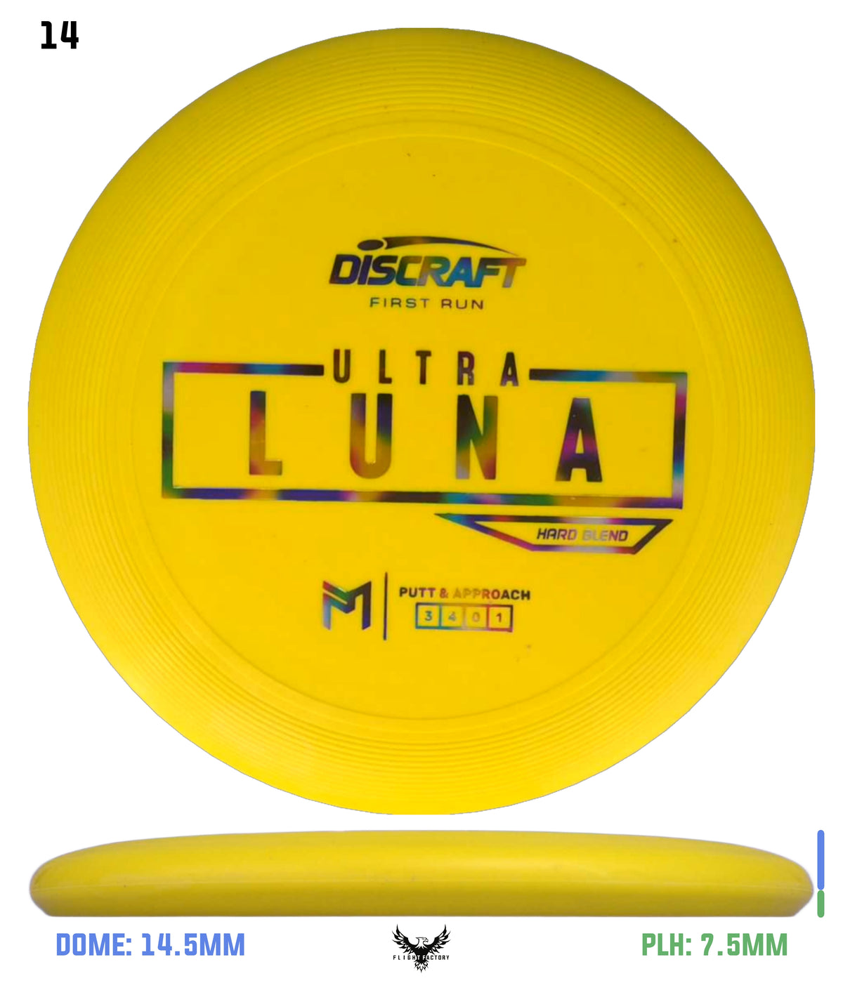 Discraft Paul McBeth First Run UltraLuna - Hard Putter Blend