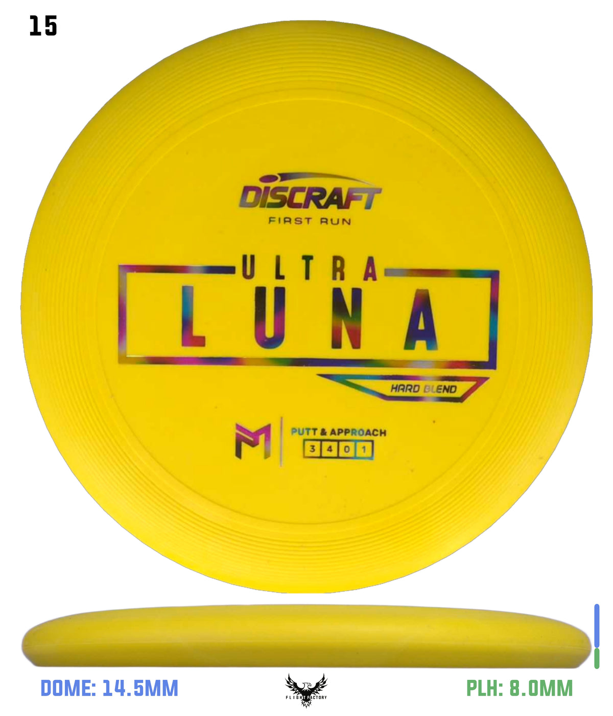 Discraft Paul McBeth First Run UltraLuna - Hard Putter Blend
