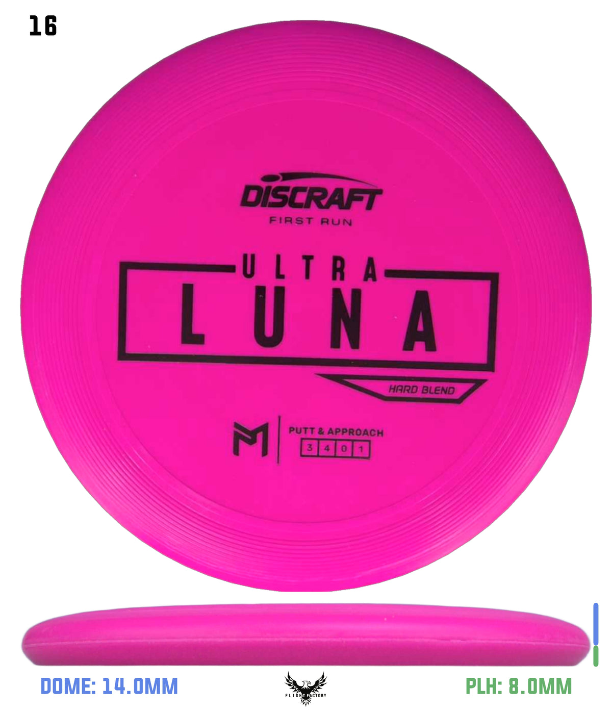 Discraft Paul McBeth First Run UltraLuna - Hard Putter Blend