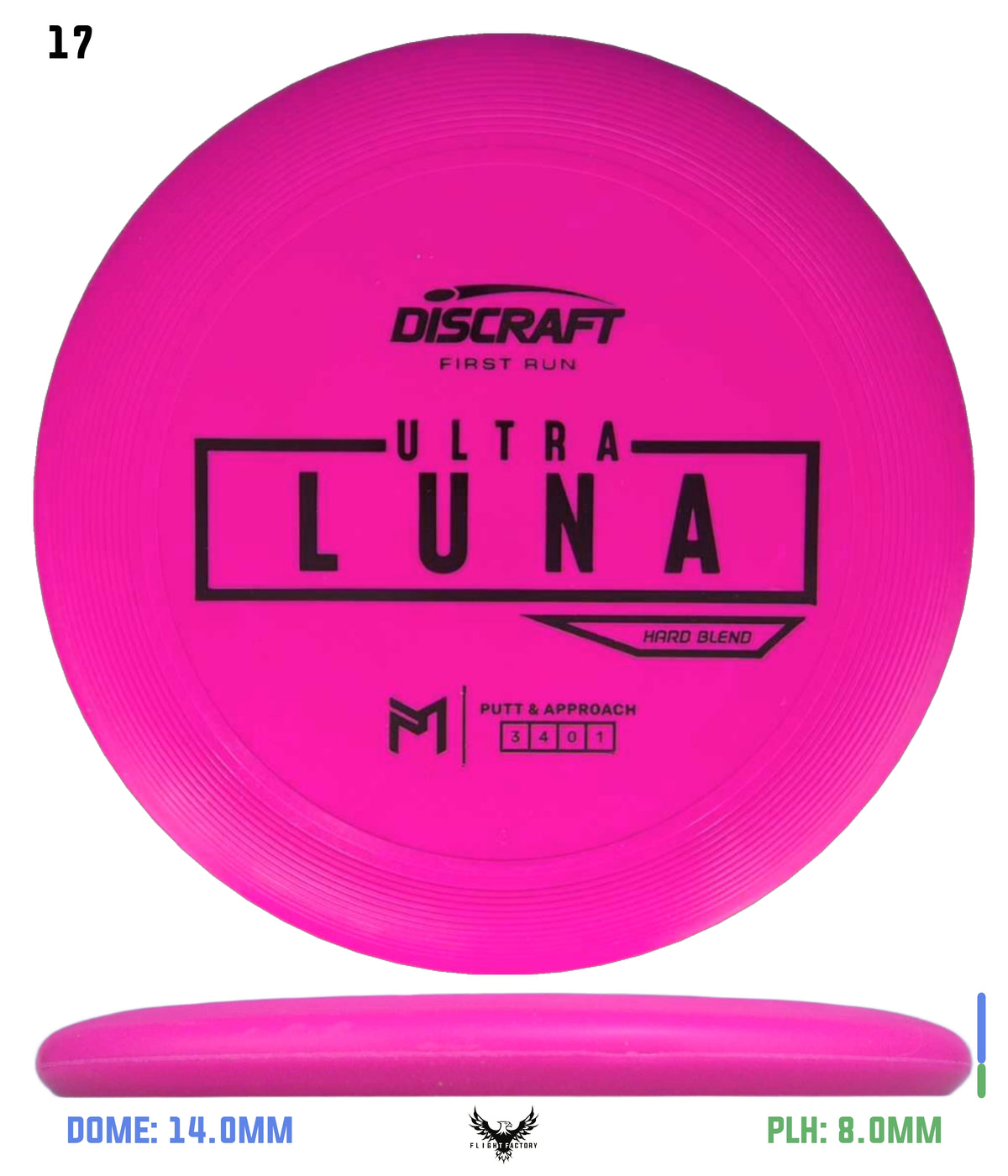 Discraft Paul McBeth First Run UltraLuna - Hard Putter Blend