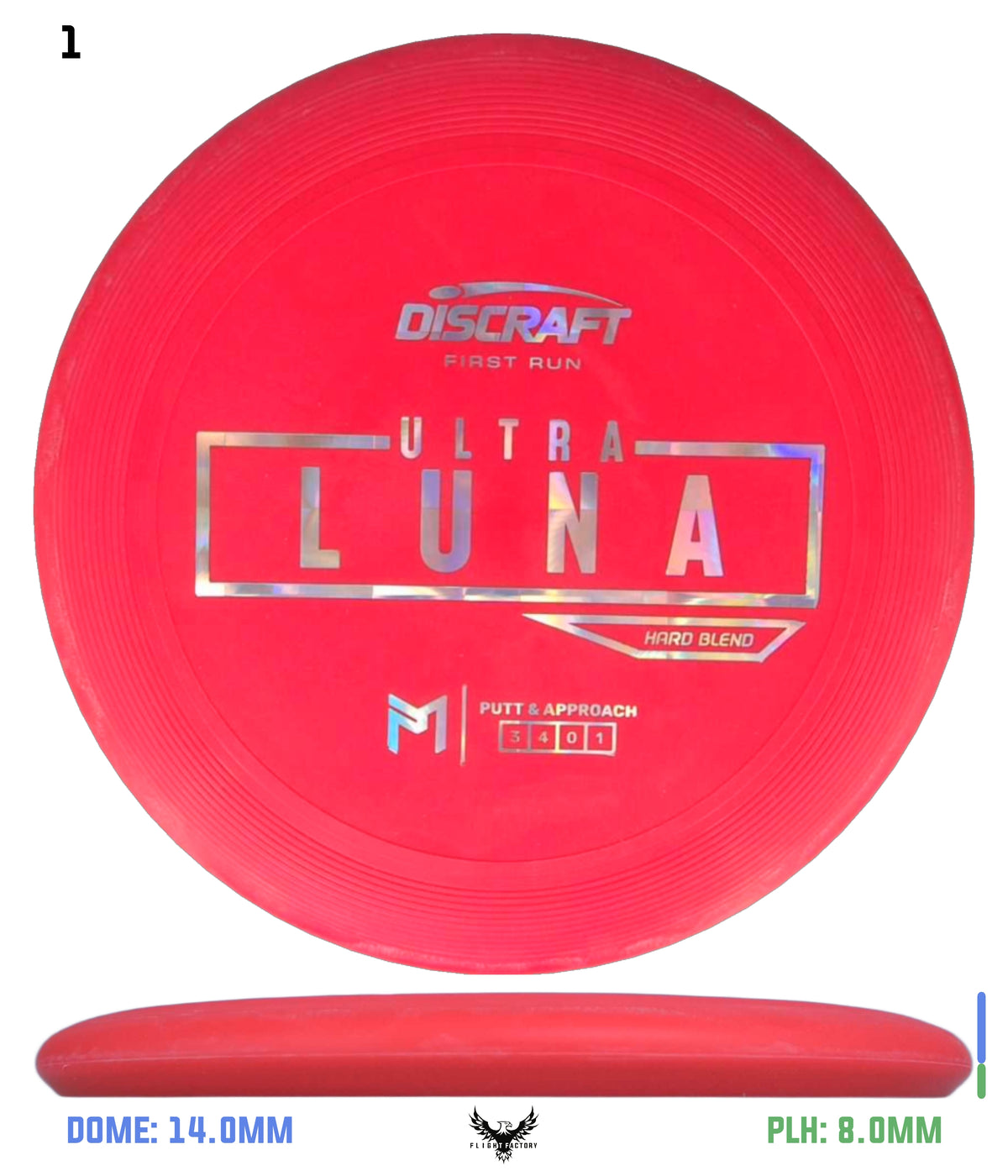 Discraft Paul McBeth First Run UltraLuna - Hard Putter Blend