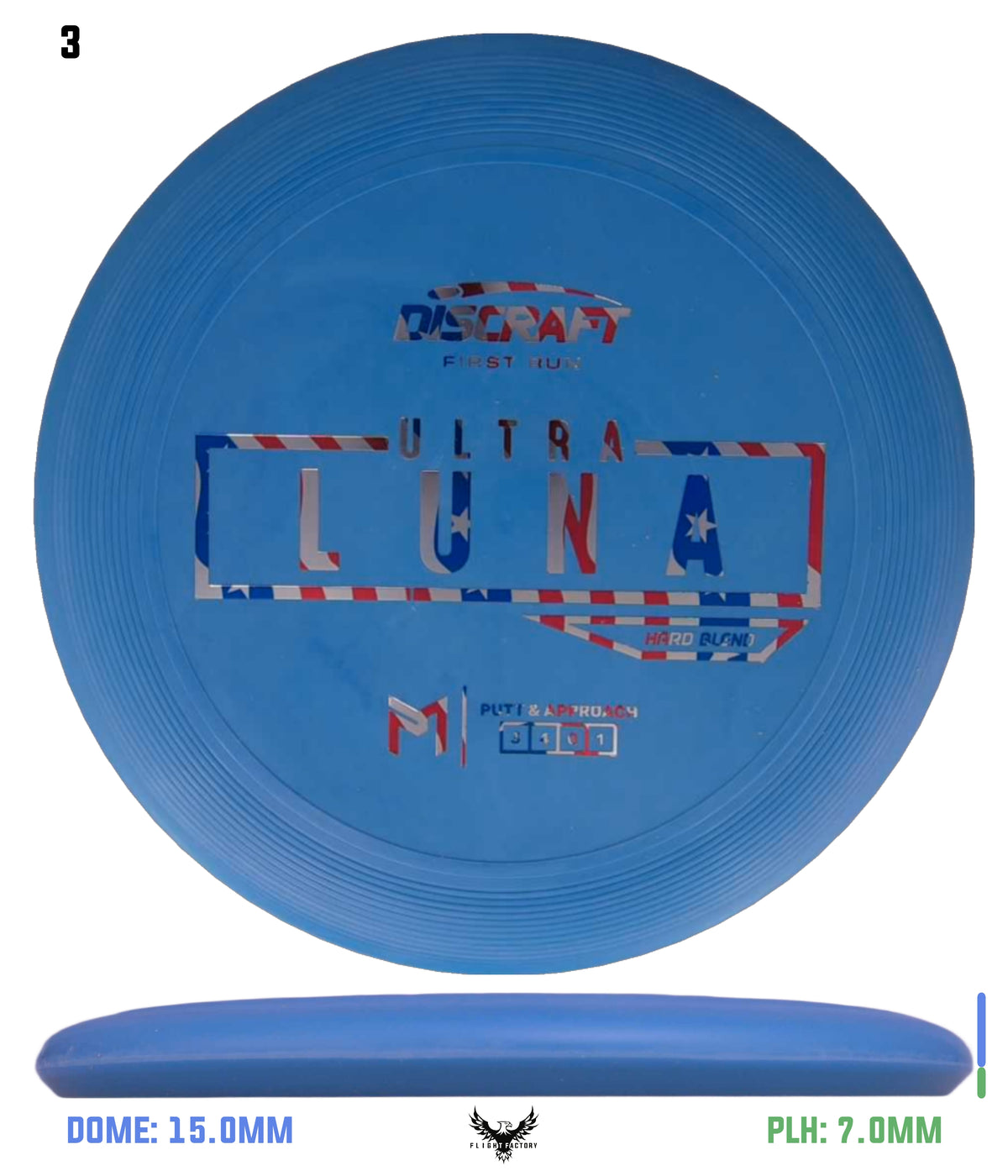 Discraft Paul McBeth First Run UltraLuna - Hard Putter Blend