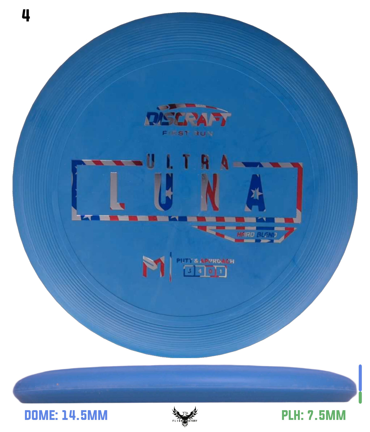 Discraft Paul McBeth First Run UltraLuna - Hard Putter Blend