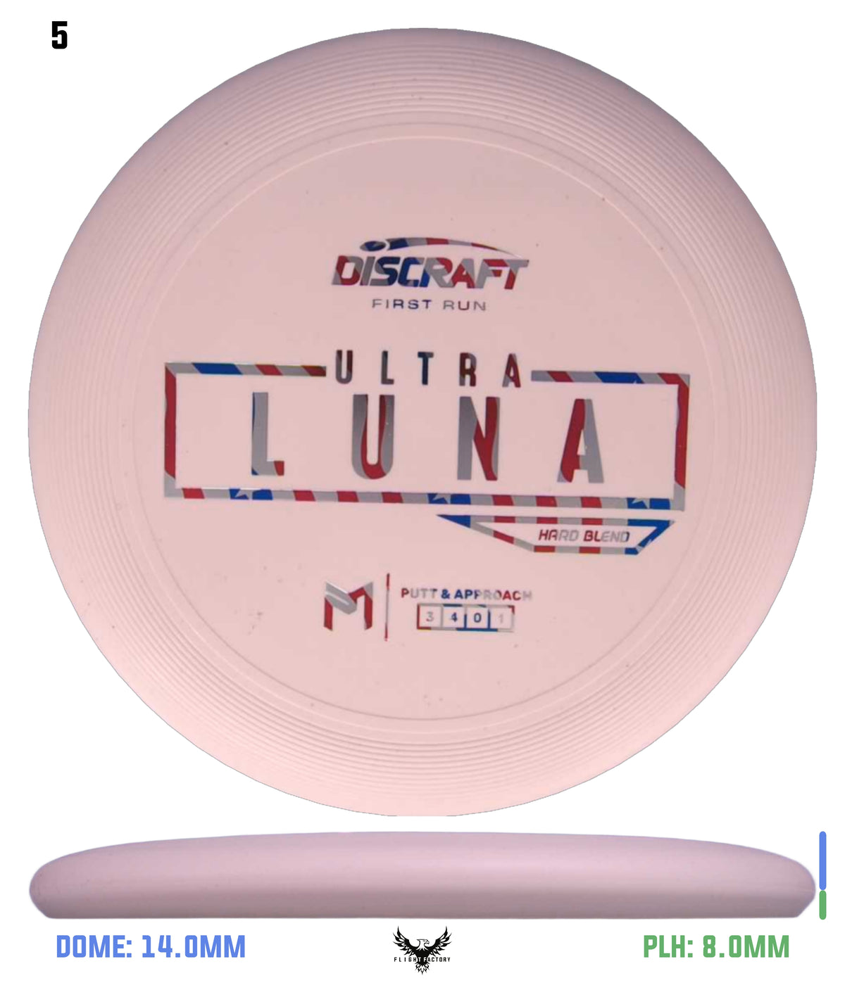 Discraft Paul McBeth First Run UltraLuna - Hard Putter Blend