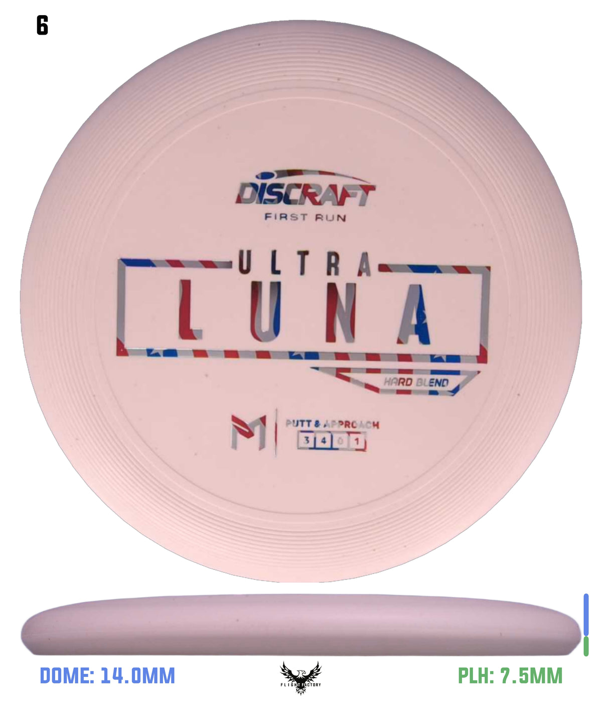 Discraft Paul McBeth First Run UltraLuna - Hard Putter Blend