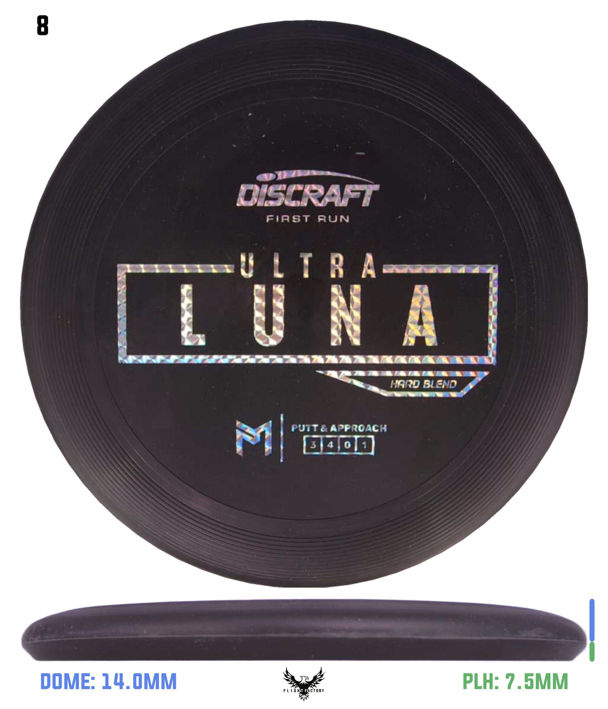 Discraft Paul McBeth First Run UltraLuna - Hard Putter Blend