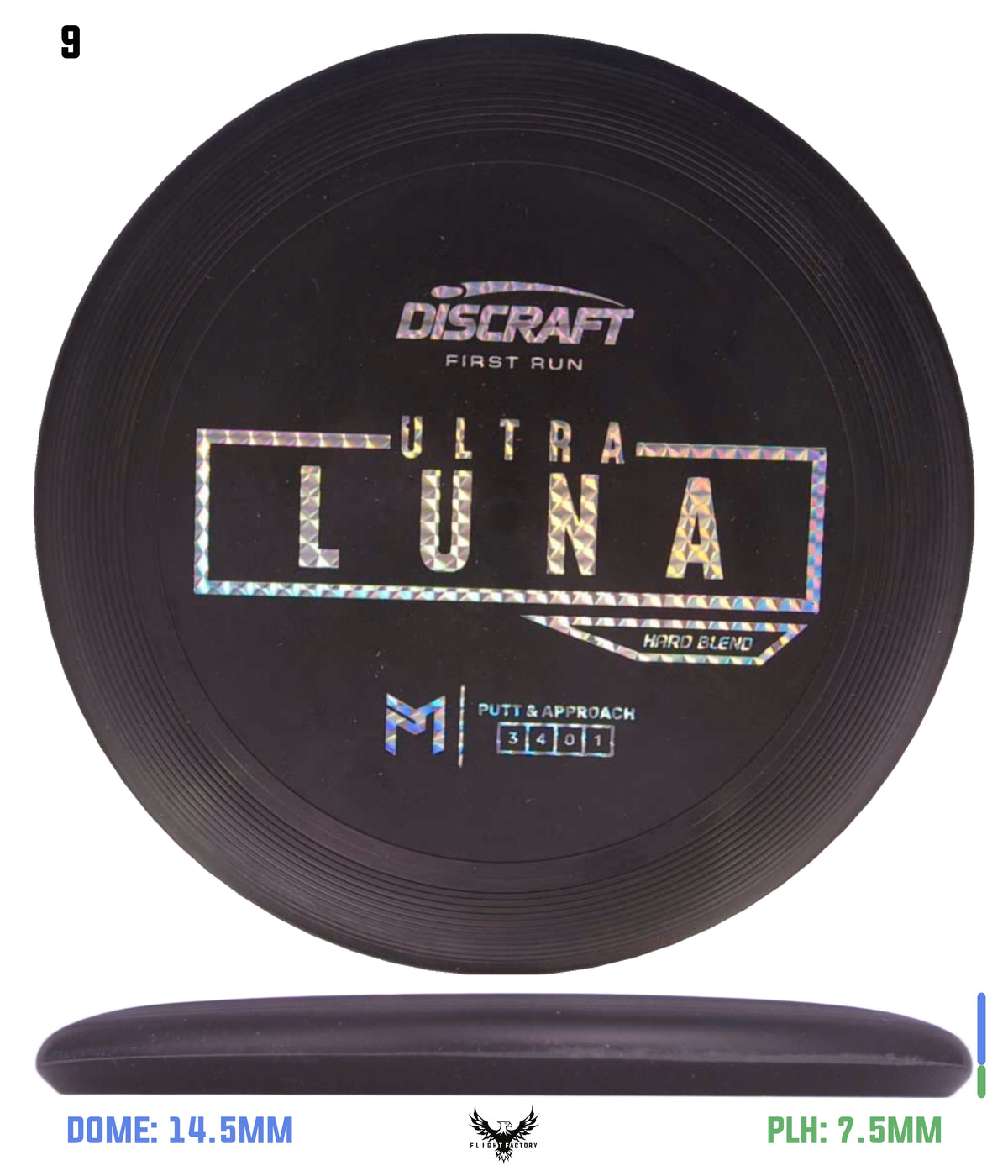 Discraft Paul McBeth First Run UltraLuna - Hard Putter Blend