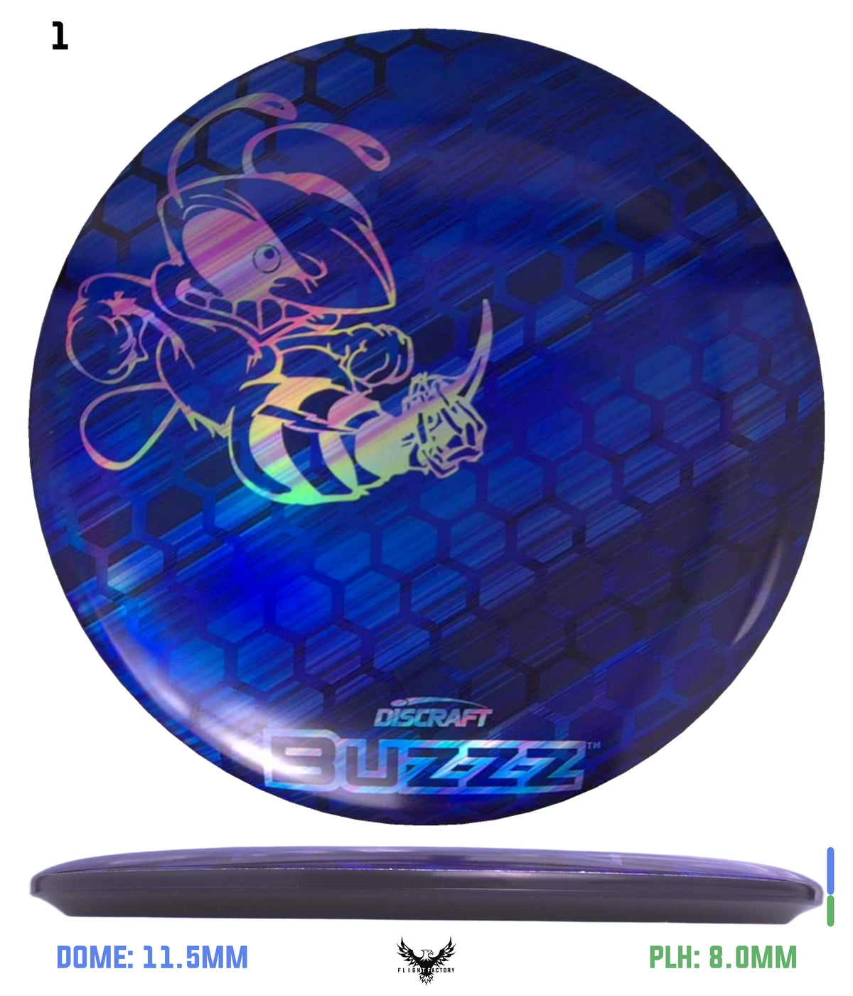Discraft ESP Full Foil Supercolor Buzzz - Buzzz Honeycomb