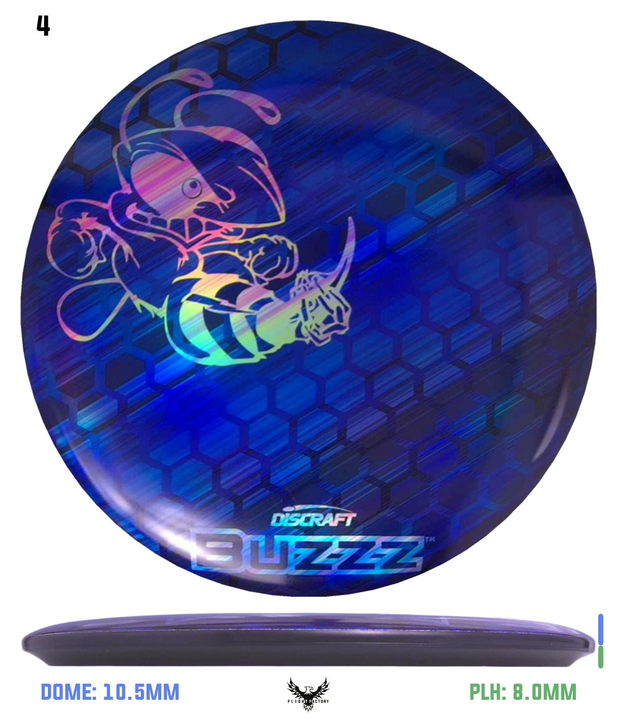 Discraft ESP Full Foil Supercolor Buzzz - Buzzz Honeycomb