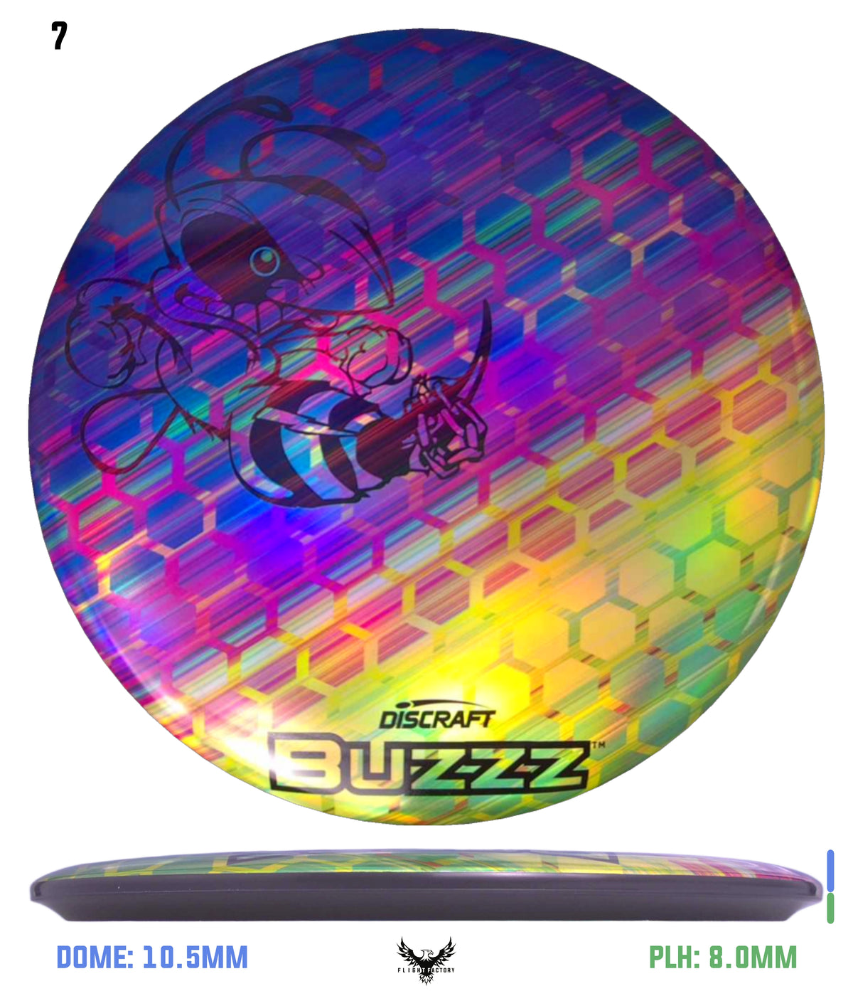 Discraft ESP Full Foil Supercolor Buzzz - Buzzz Honeycomb