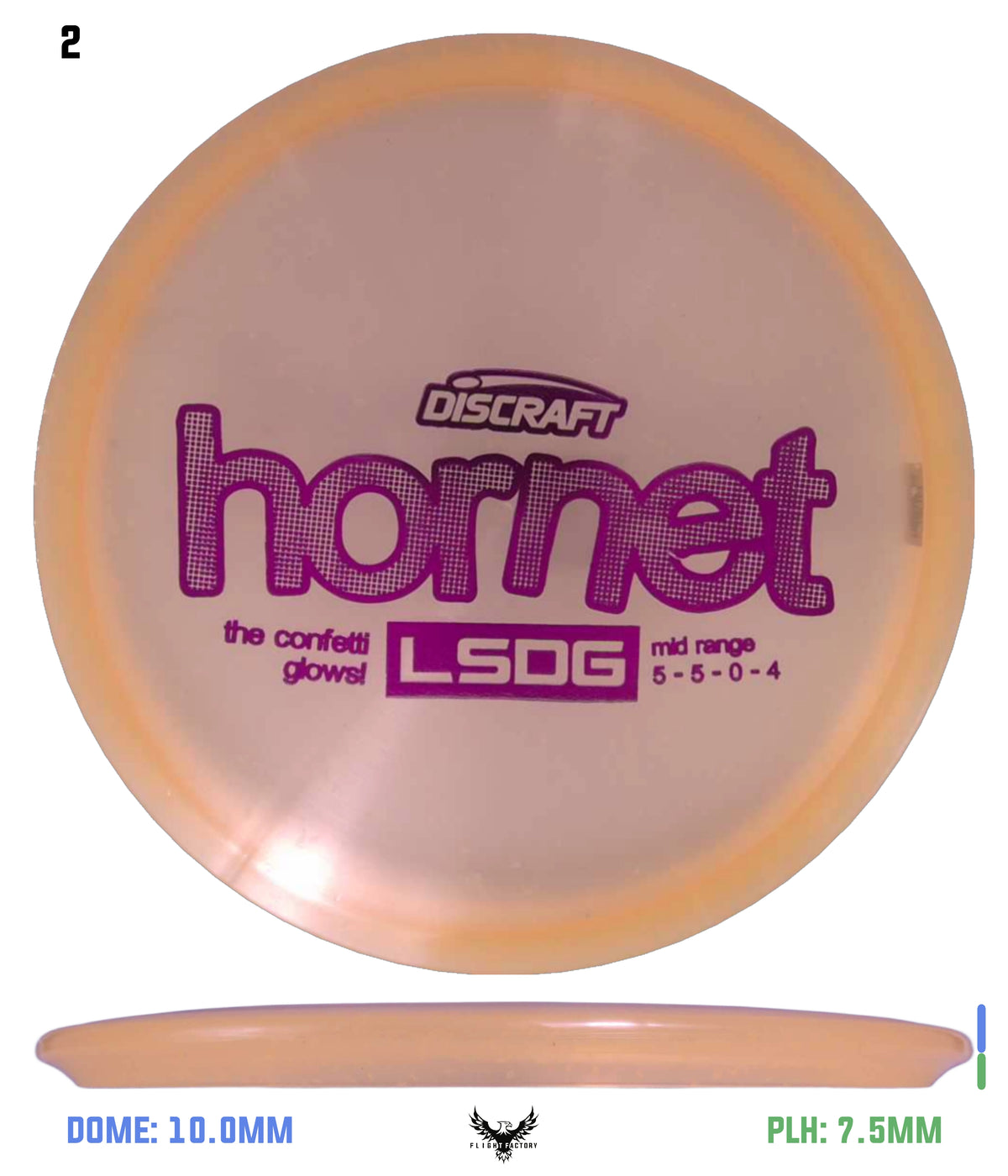 Discraft Glo Confetti CryZtal Hornet - Ledgestone 2026 Season 1