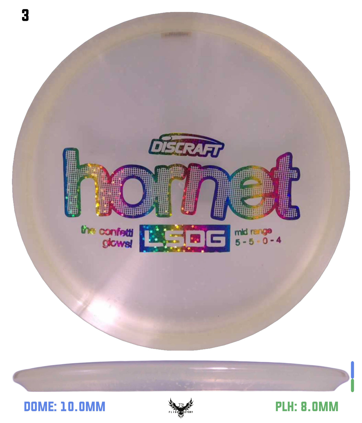 Discraft Glo Confetti CryZtal Hornet - Ledgestone 2026 Season 1
