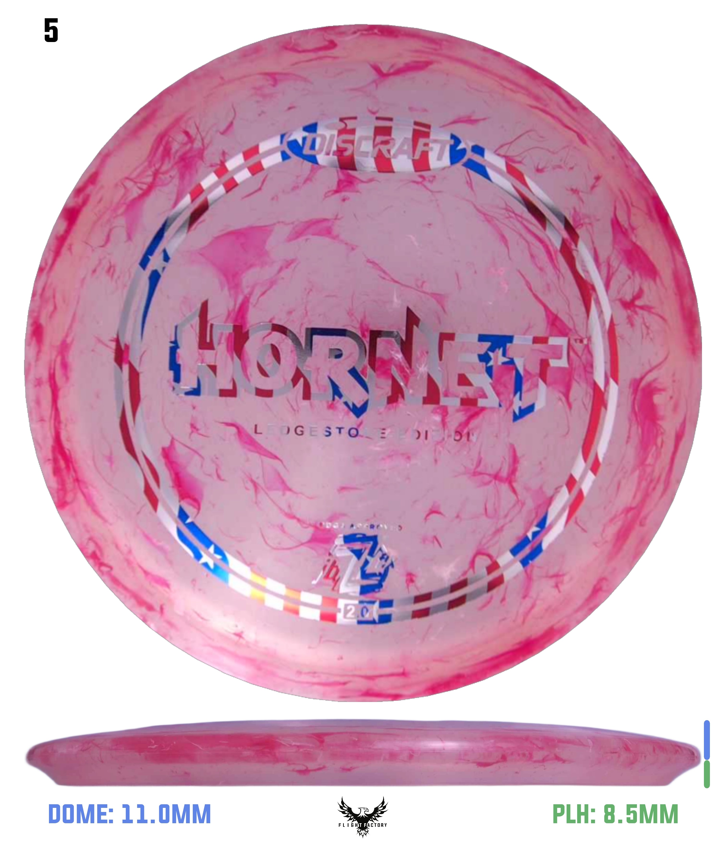 Discraft Jawbreaker Z FLX Hornet - Ledgestone 2025 Finale - Flight