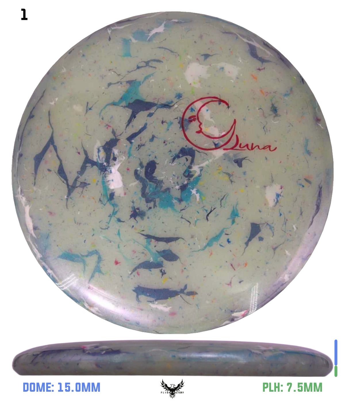 Discraft Glo Colorshift Jawbreaker Z FLX Luna - OTB Mini Moon