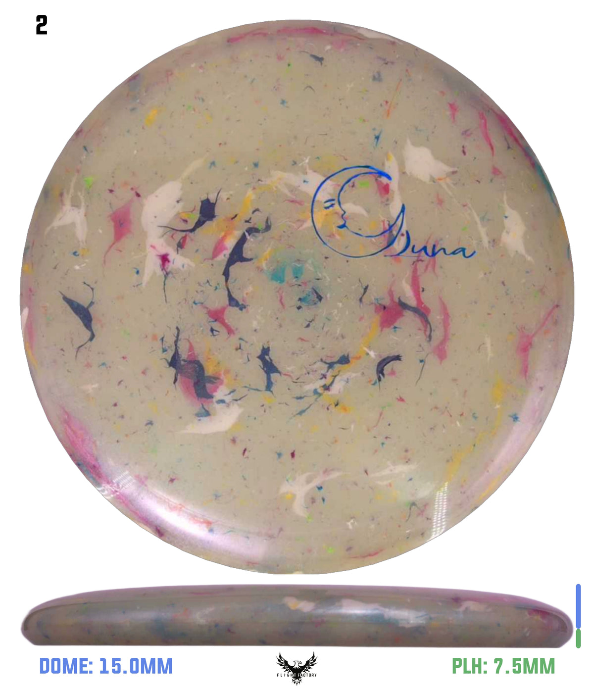 Discraft Glo Colorshift Jawbreaker Z FLX Luna - OTB Mini Moon