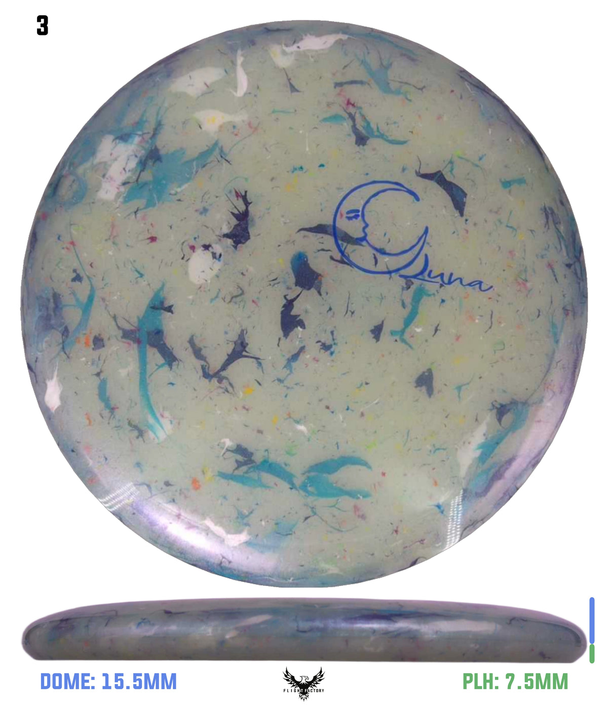Discraft Glo Colorshift Jawbreaker Z FLX Luna - OTB Mini Moon