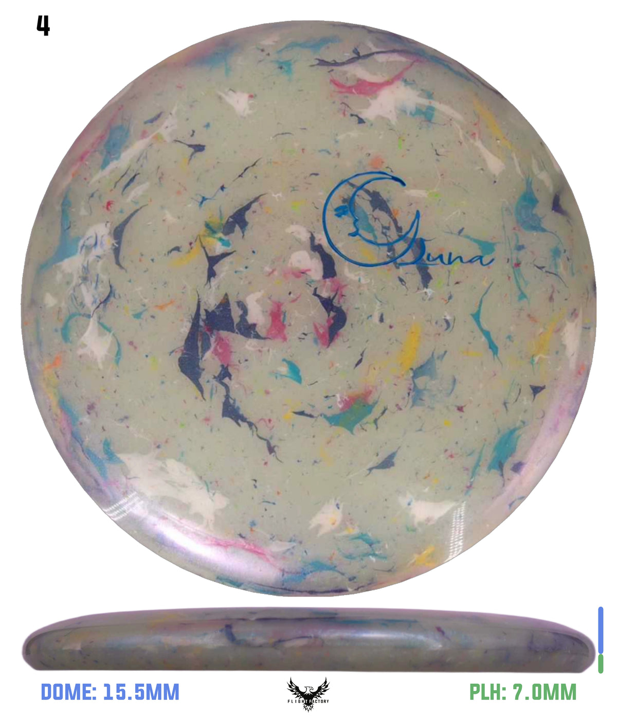 Discraft Glo Colorshift Jawbreaker Z FLX Luna - OTB Mini Moon