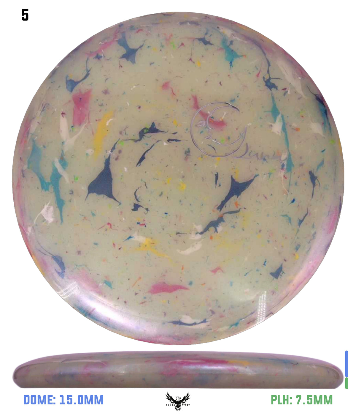 Discraft Glo Colorshift Jawbreaker Z FLX Luna - OTB Mini Moon