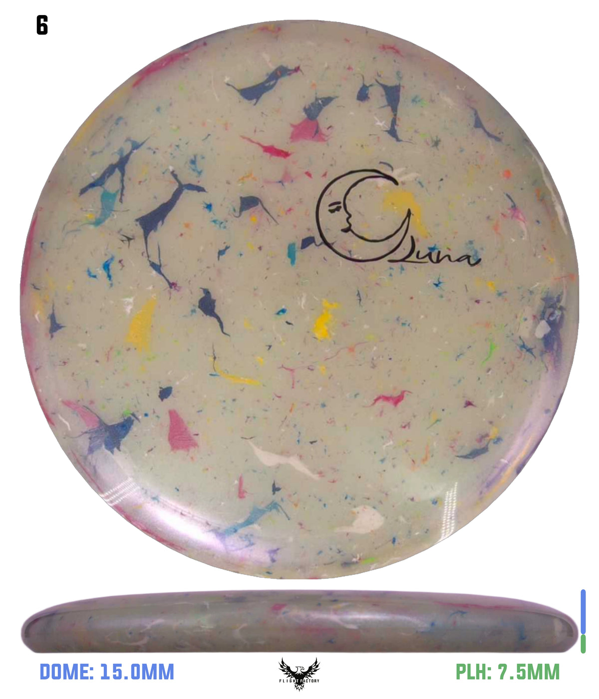 Discraft Glo Colorshift Jawbreaker Z FLX Luna - OTB Mini Moon