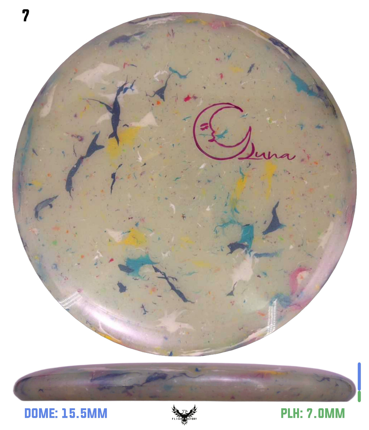 Discraft Glo Colorshift Jawbreaker Z FLX Luna - OTB Mini Moon