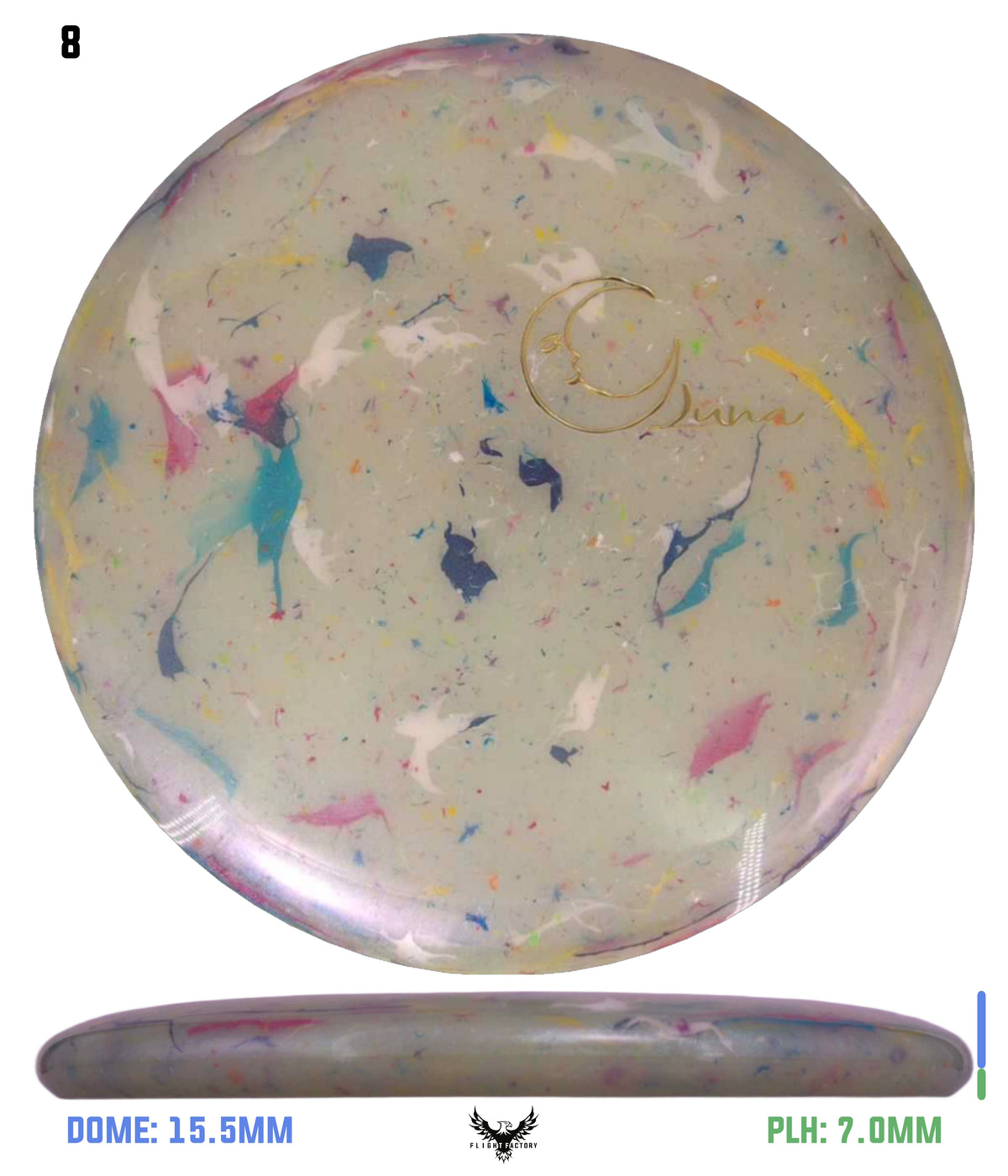 Discraft Glo Colorshift Jawbreaker Z FLX Luna - OTB Mini Moon