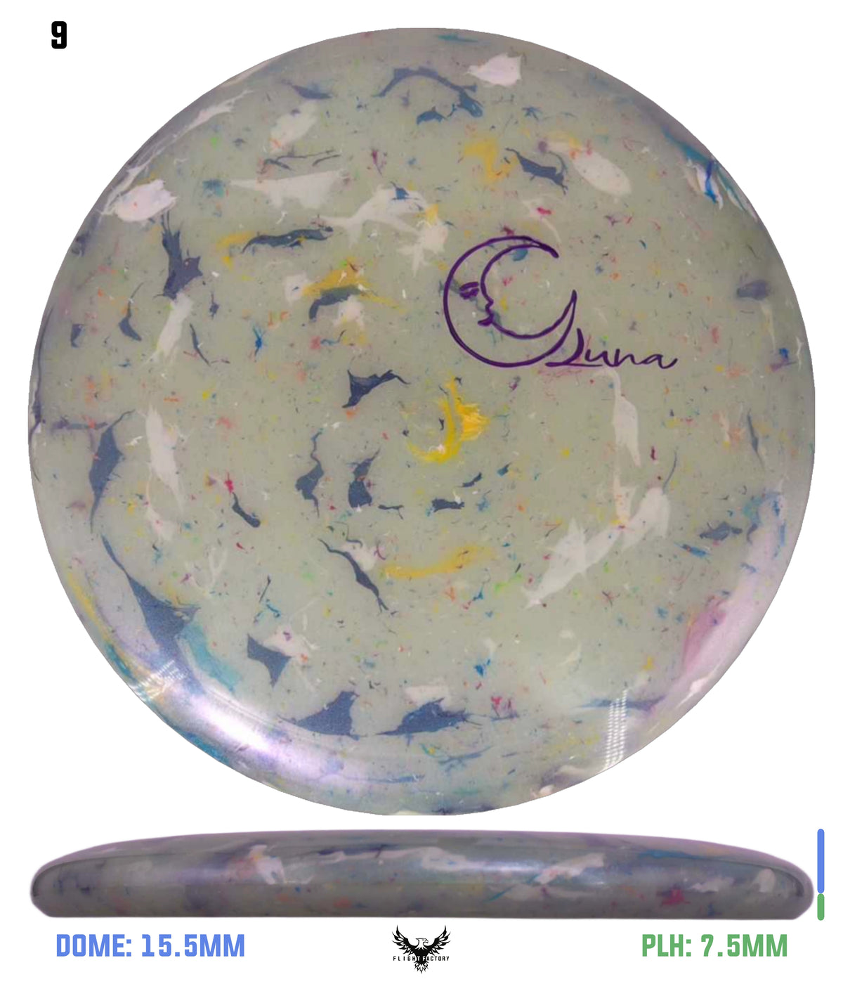 Discraft Glo Colorshift Jawbreaker Z FLX Luna - OTB Mini Moon