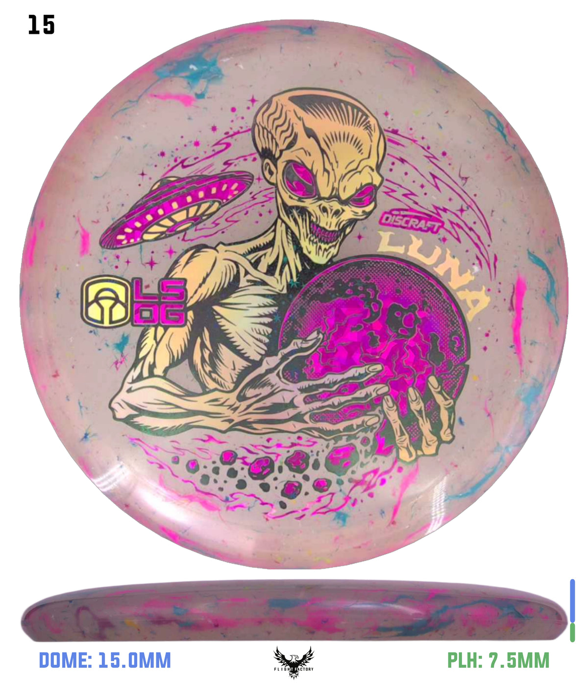 Discraft Colorshift Jawbreaker Z FLX Luna - Ledgestone 2026 Season 2