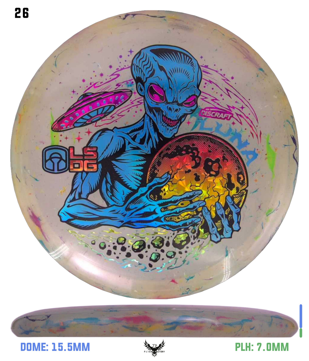 Discraft Colorshift Jawbreaker Z FLX Luna - Ledgestone 2026 Season