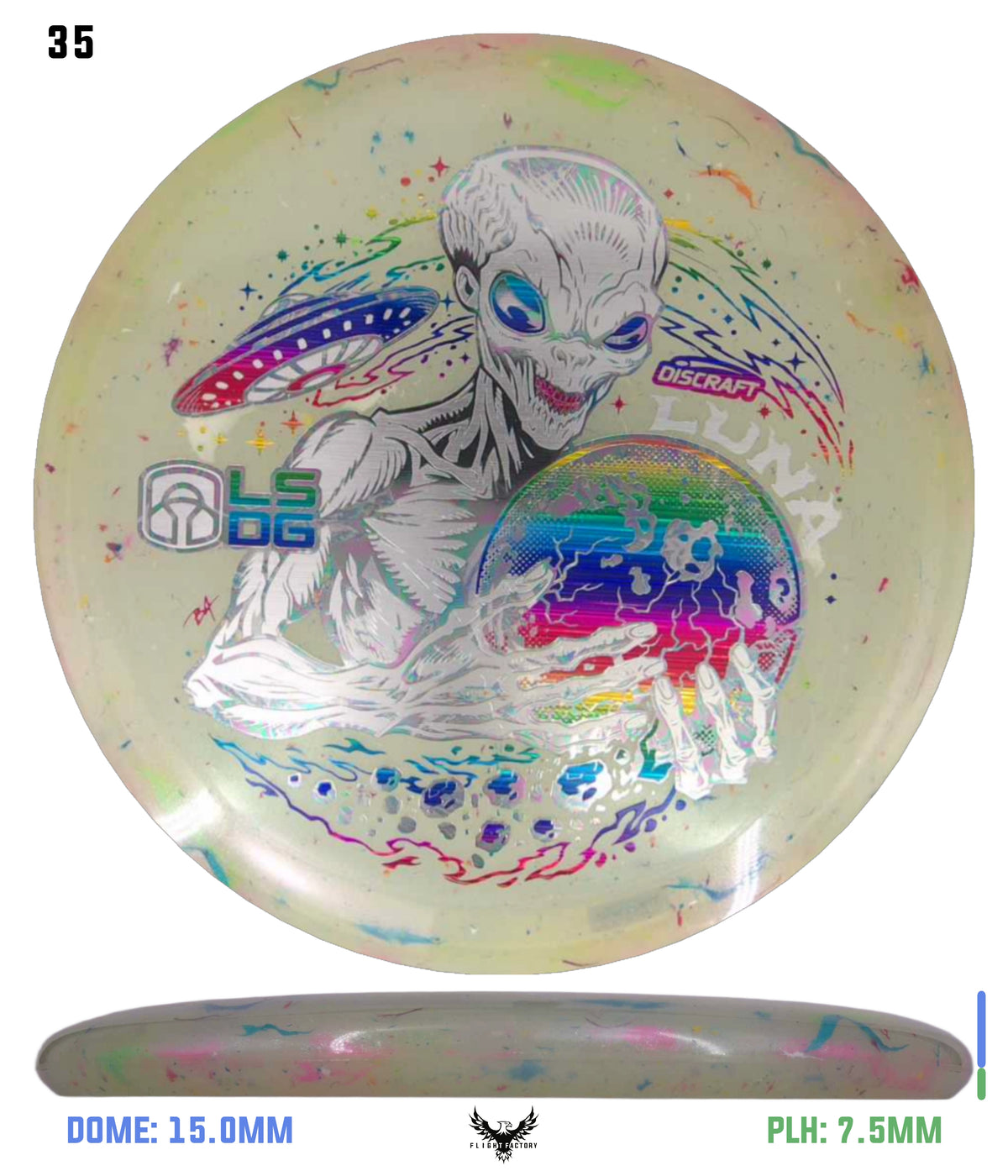 Discraft Colorshift Jawbreaker Z FLX Luna - Ledgestone 2026 Season 2