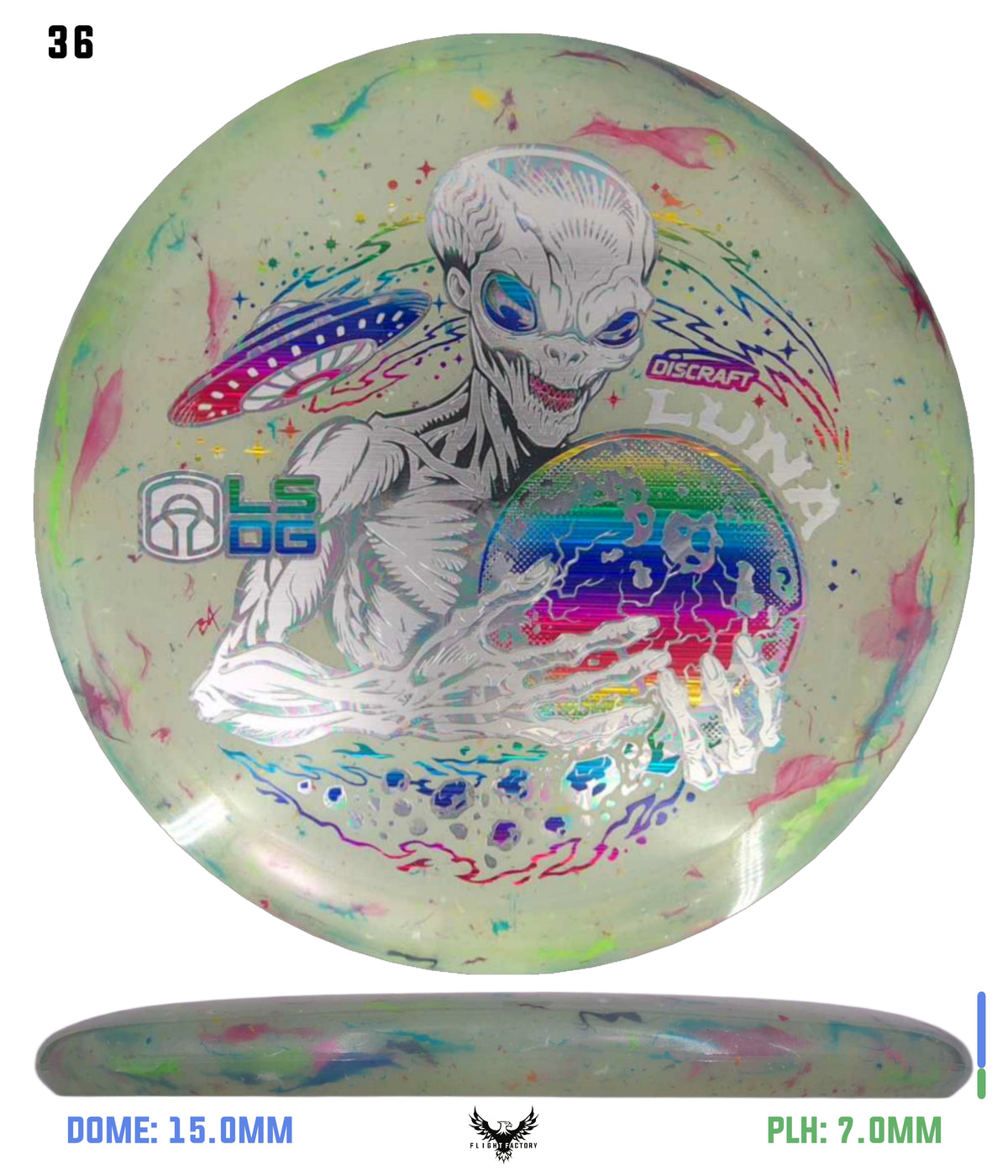 Discraft Colorshift Jawbreaker Z FLX Luna - Ledgestone 2026 Season