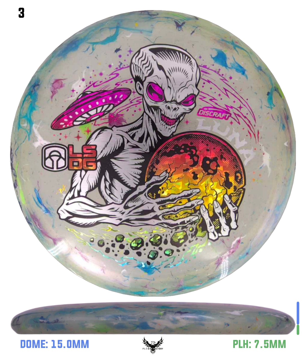 Discraft Colorshift Jawbreaker Z FLX Luna - Ledgestone 2026 Season