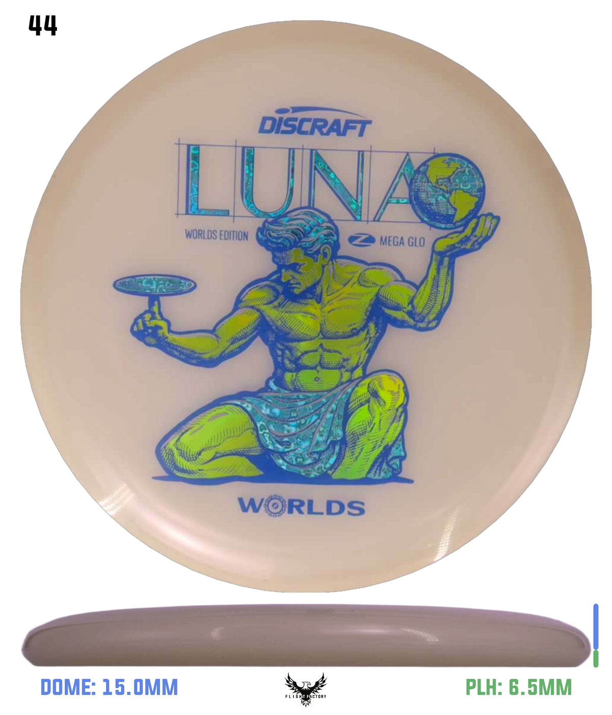 Discraft Paul McBeth Mega Glo Luna - "Spirit of Detroit" 2026 Worlds Edition