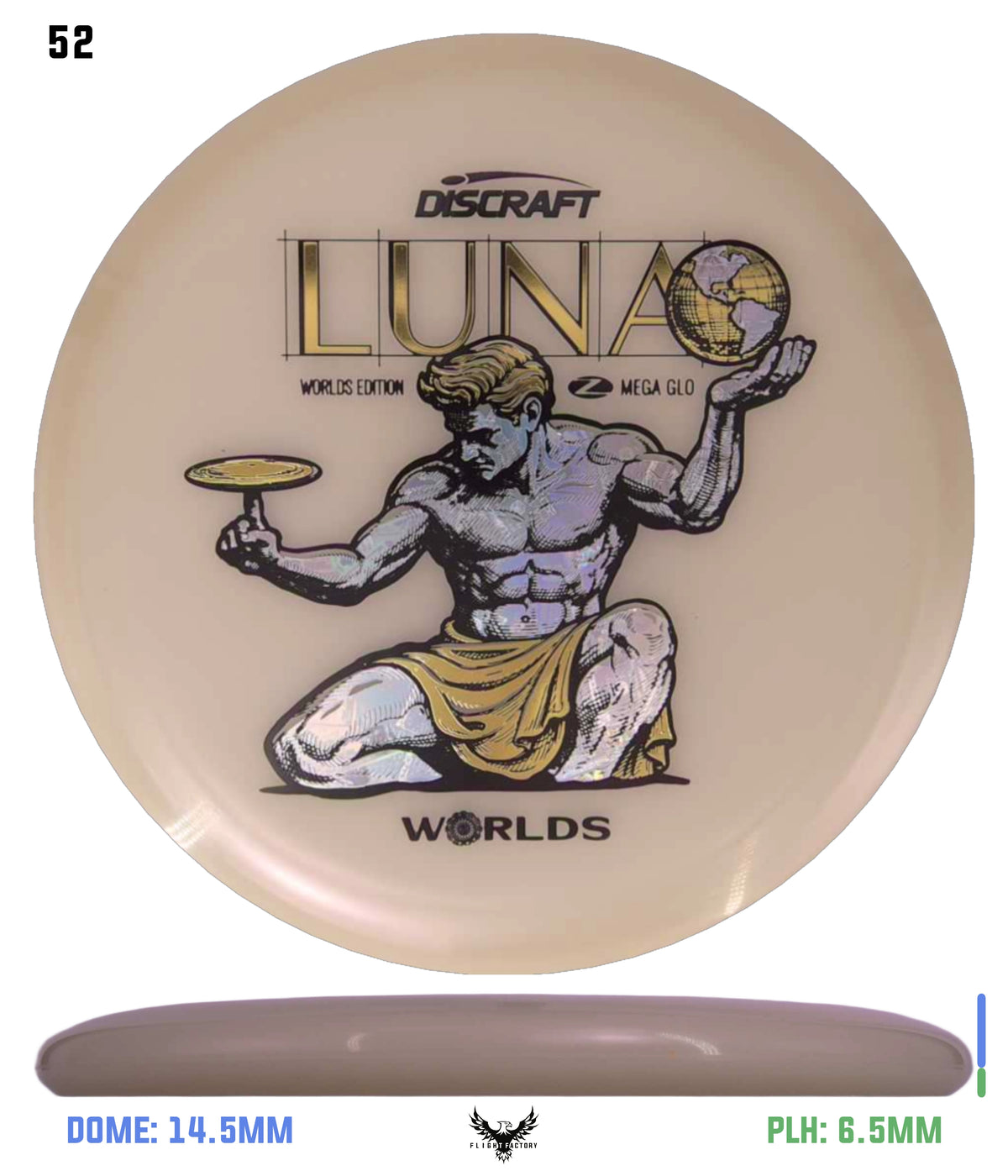 Discraft Paul McBeth Mega Glo Luna - "Spirit of Detroit" 2026 Worlds Edition