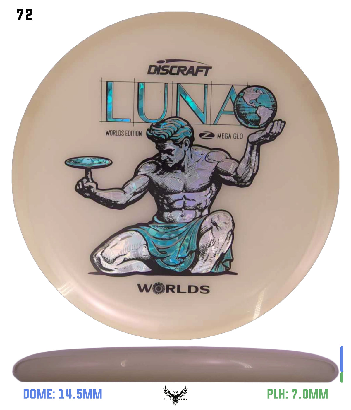 Discraft Paul McBeth Mega Glo Luna - "Spirit of Detroit" 2026 Worlds Edition
