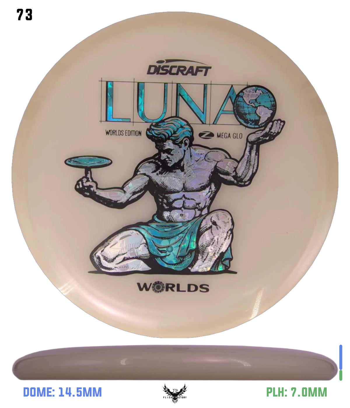 Discraft Paul McBeth Mega Glo Luna - "Spirit of Detroit" 2026 Worlds Edition