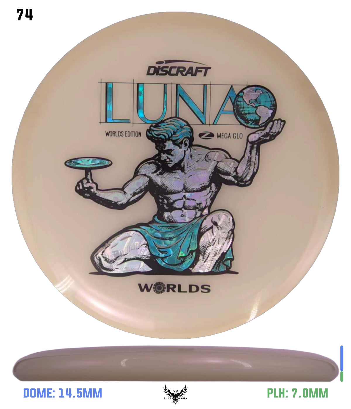 Discraft Paul McBeth Mega Glo Luna - "Spirit of Detroit" 2026 Worlds Edition