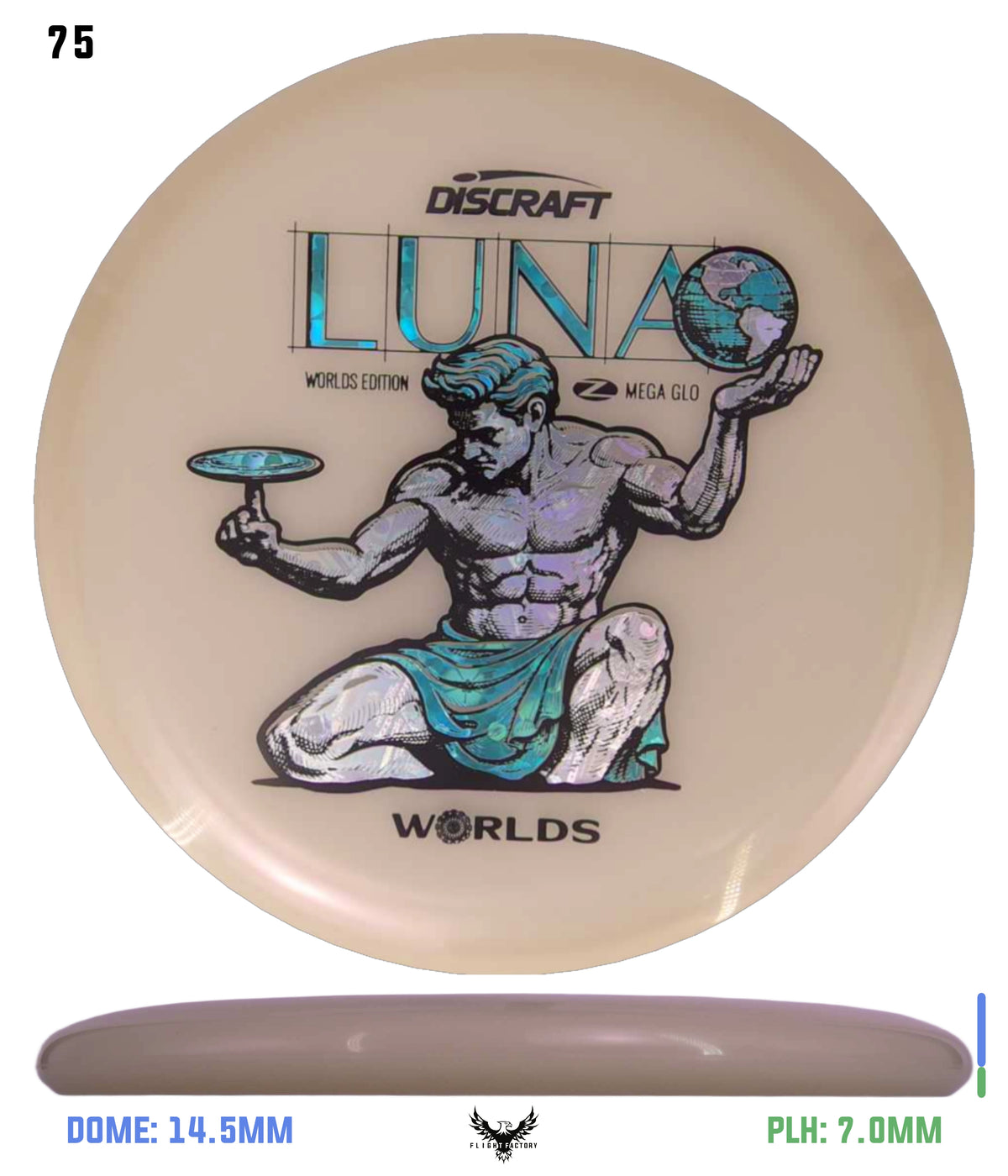 Discraft Paul McBeth Mega Glo Luna - "Spirit of Detroit" 2026 Worlds Edition