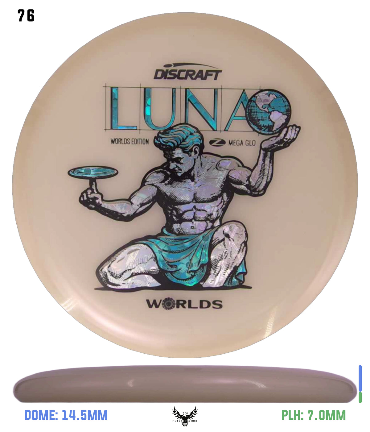 Discraft Paul McBeth Mega Glo Luna - "Spirit of Detroit" 2026 Worlds Edition