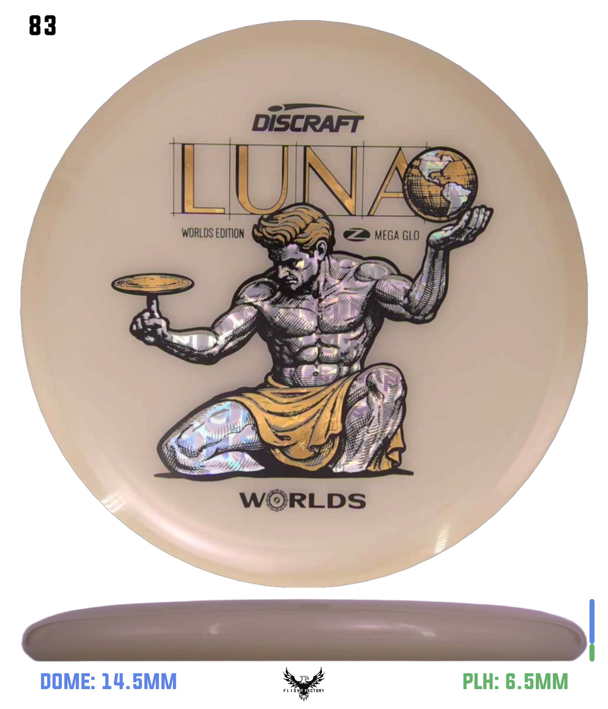 Discraft Paul McBeth Mega Glo Luna - "Spirit of Detroit" 2026 Worlds Edition