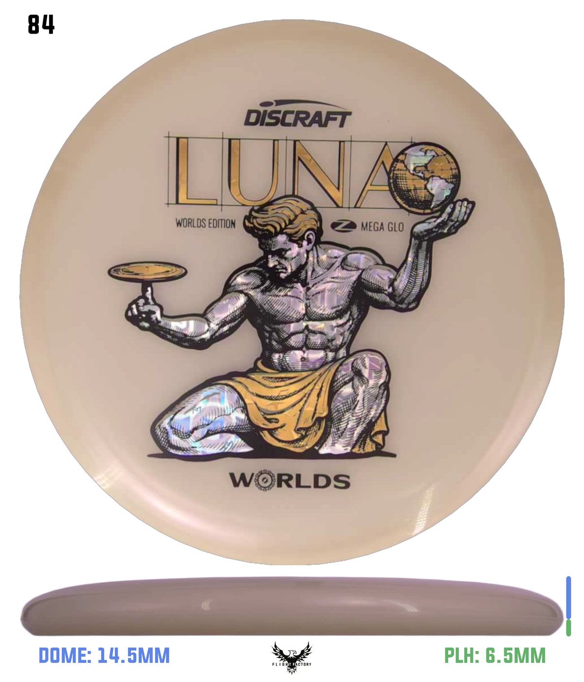 Discraft Paul McBeth Mega Glo Luna - "Spirit of Detroit" 2026 Worlds Edition