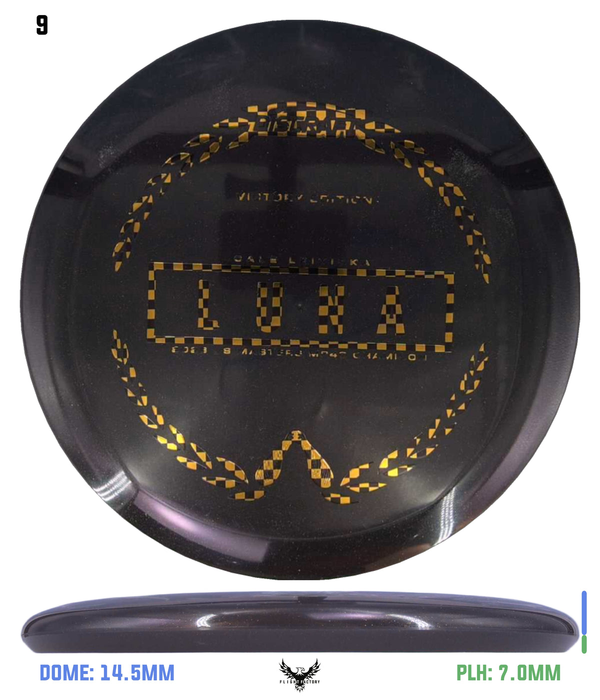 Discraft Paul McBeth Midnight Shimmer Elite Z Luna - Cale Leiviska 2026 US Masters MP40 Victory Edition