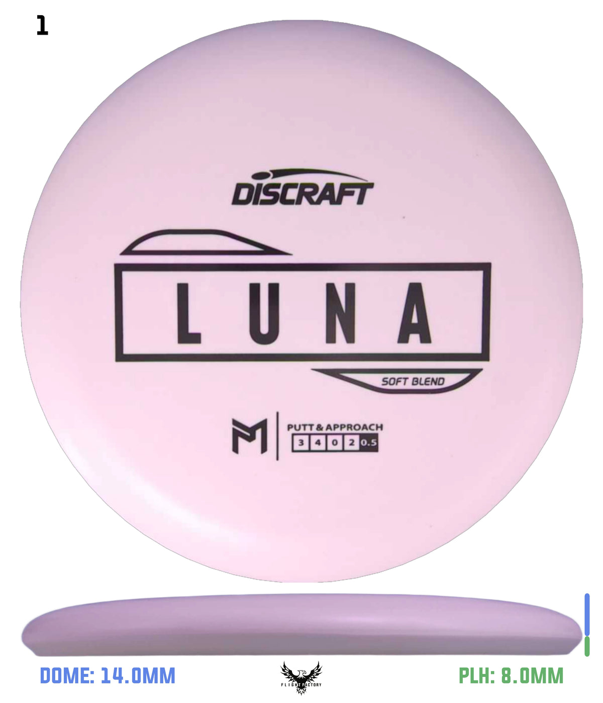 Discraft Paul McBeth Putter Line Luna - Soft Blend
