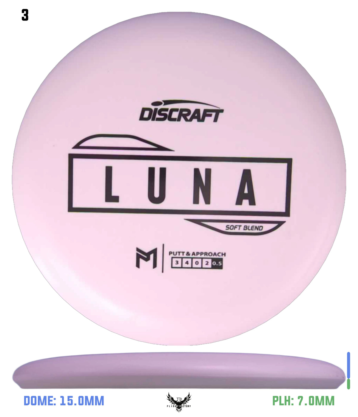 Discraft Paul McBeth Putter Line Luna - Soft Blend