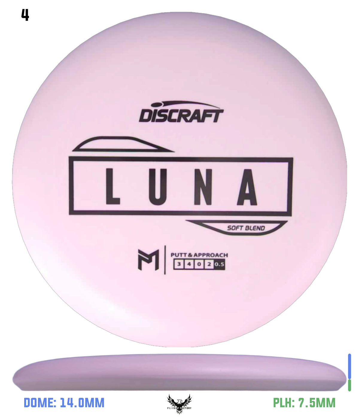 Discraft Paul McBeth Putter Line Luna - Soft Blend